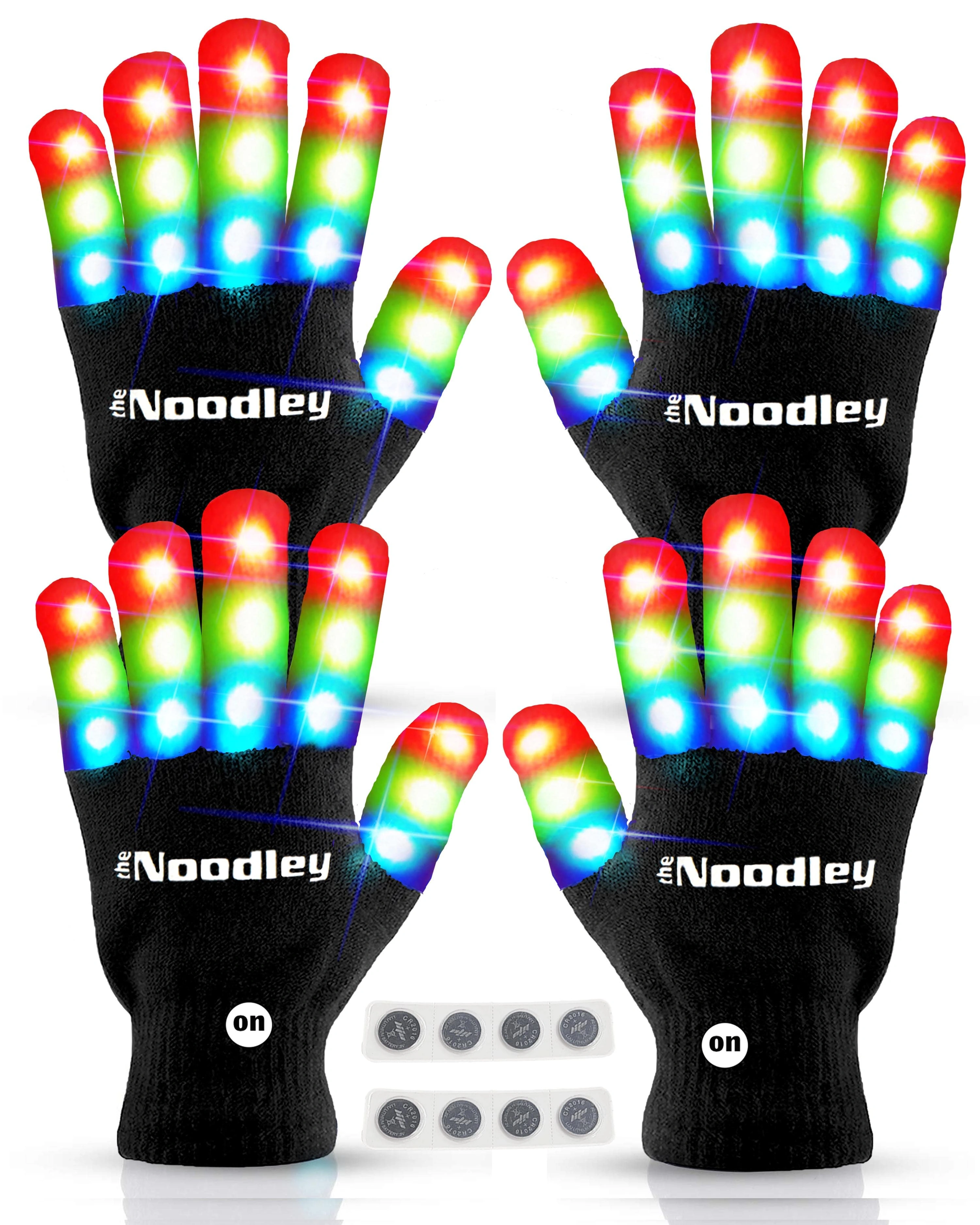 Glow-Up Fun Kids LED Light Up Dance Gloves Party Favors
